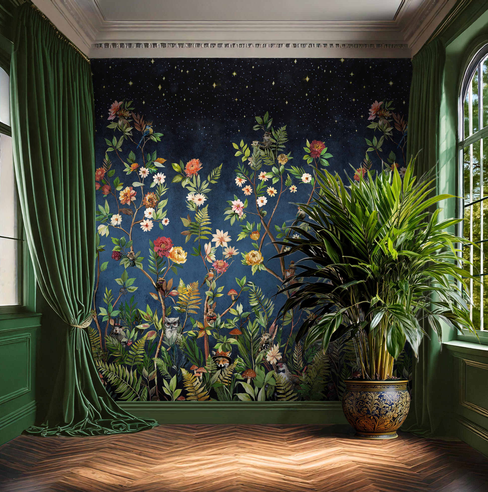 99525 Amberwood mural room flat Tales of the Manor -- Amberwood - Image 1
